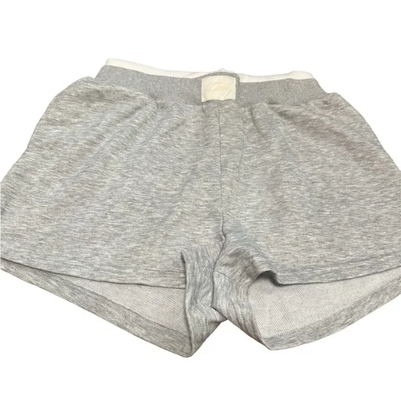 CIDER Terry Mid Waist Solid Pocket Shorts / 2 Colored Band / Gray / Size 6 - Picture 9 of 10